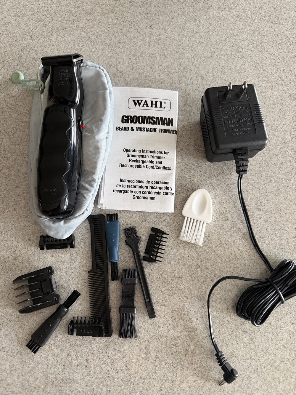 Beard/mustache trimmer by WAHL w/accessories
